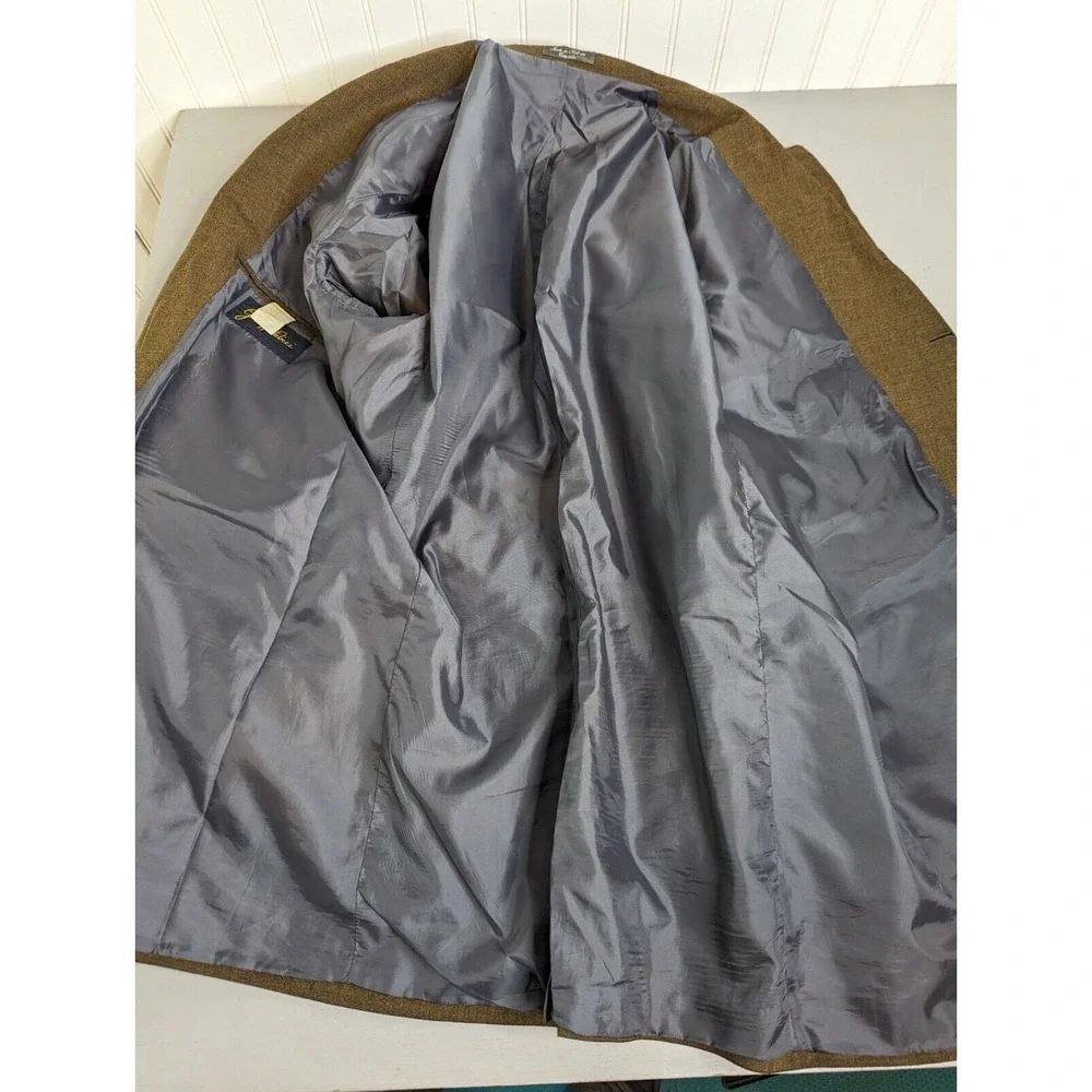 Giuseppe Fellici Blazer Jacket Mens Size 42R Herringbone Brown Pockets Canada‎